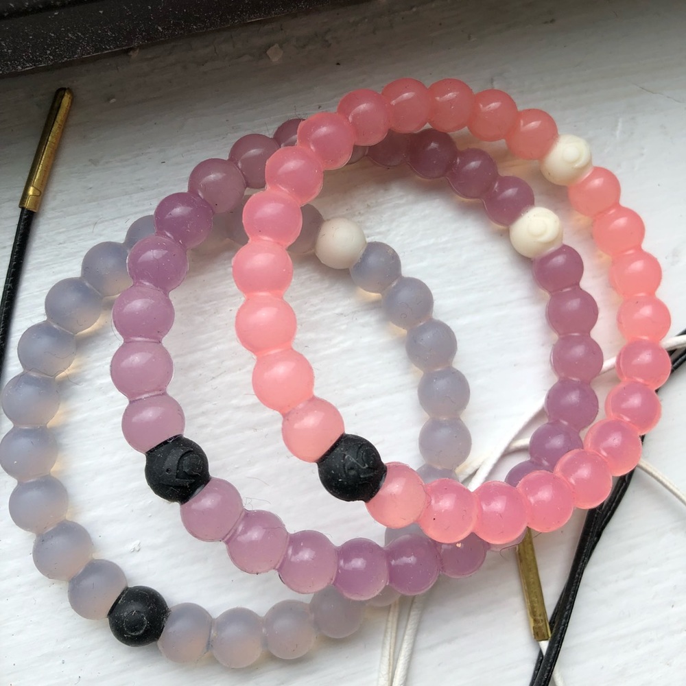 Lokai bracelets - set of 3! Find balance in life